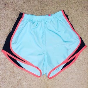 Tiffany blue nike shorts